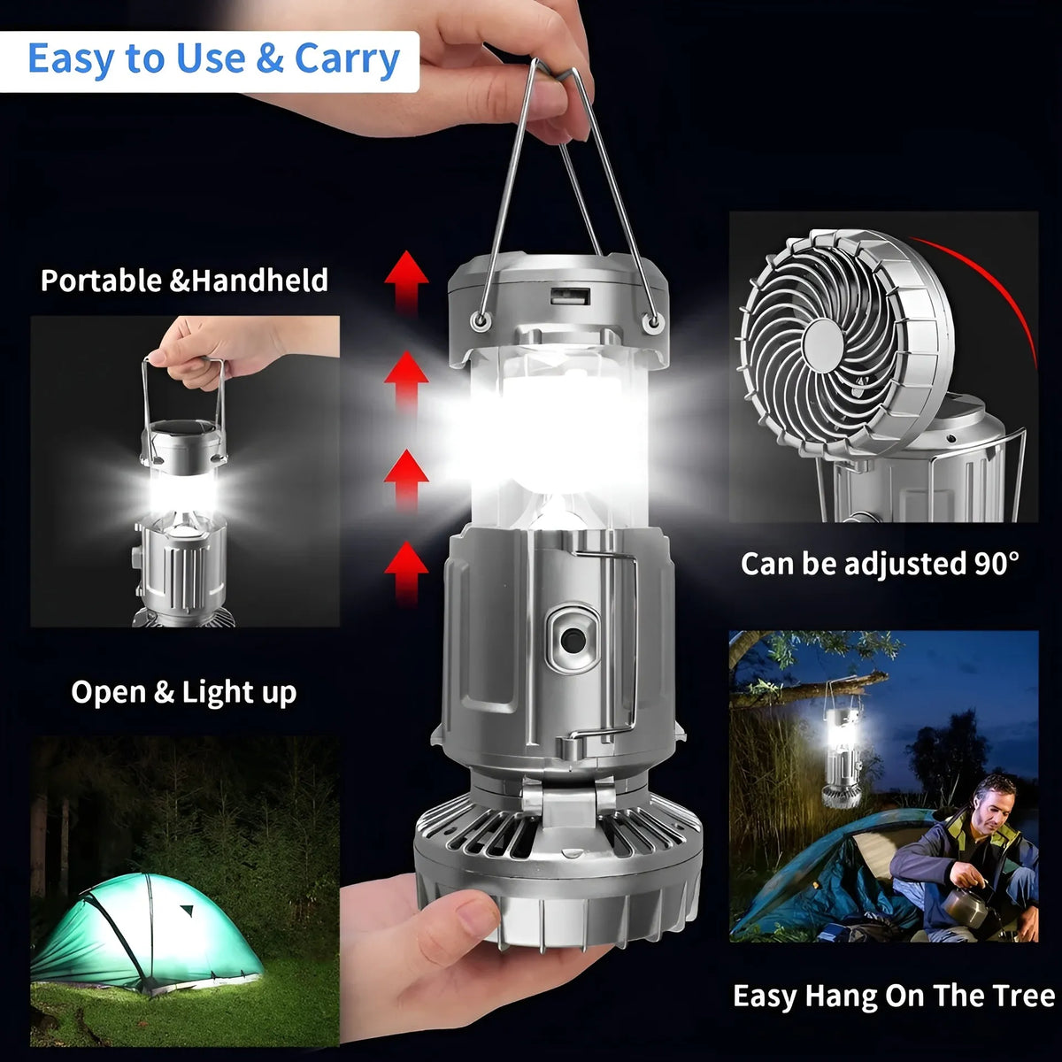Camping light+Fan